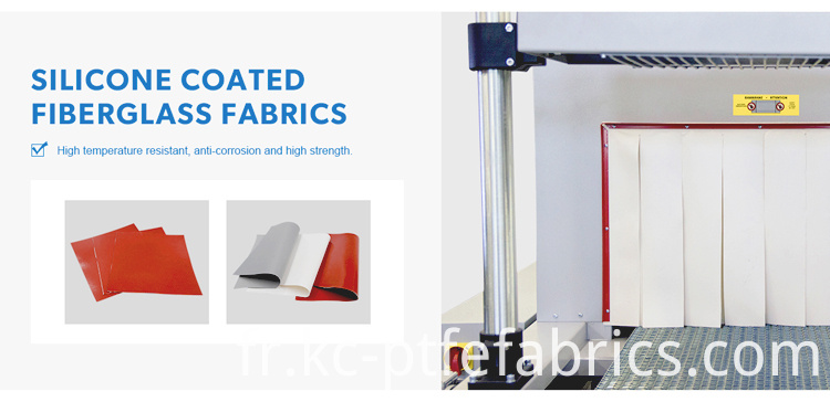 tissu en fibre de verre silicone silicone fiberglass fabric